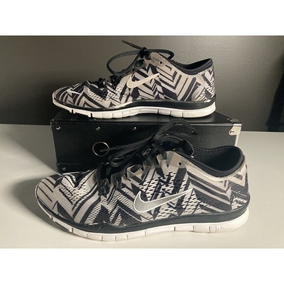 Nike Free TR Fit 4 Running Shoes (Women's Size 10) • Zebra Print Sneakers - Picture 1 of 7